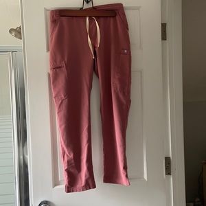 Figs Yola Skinny Scrub Pants - mauve size petite small